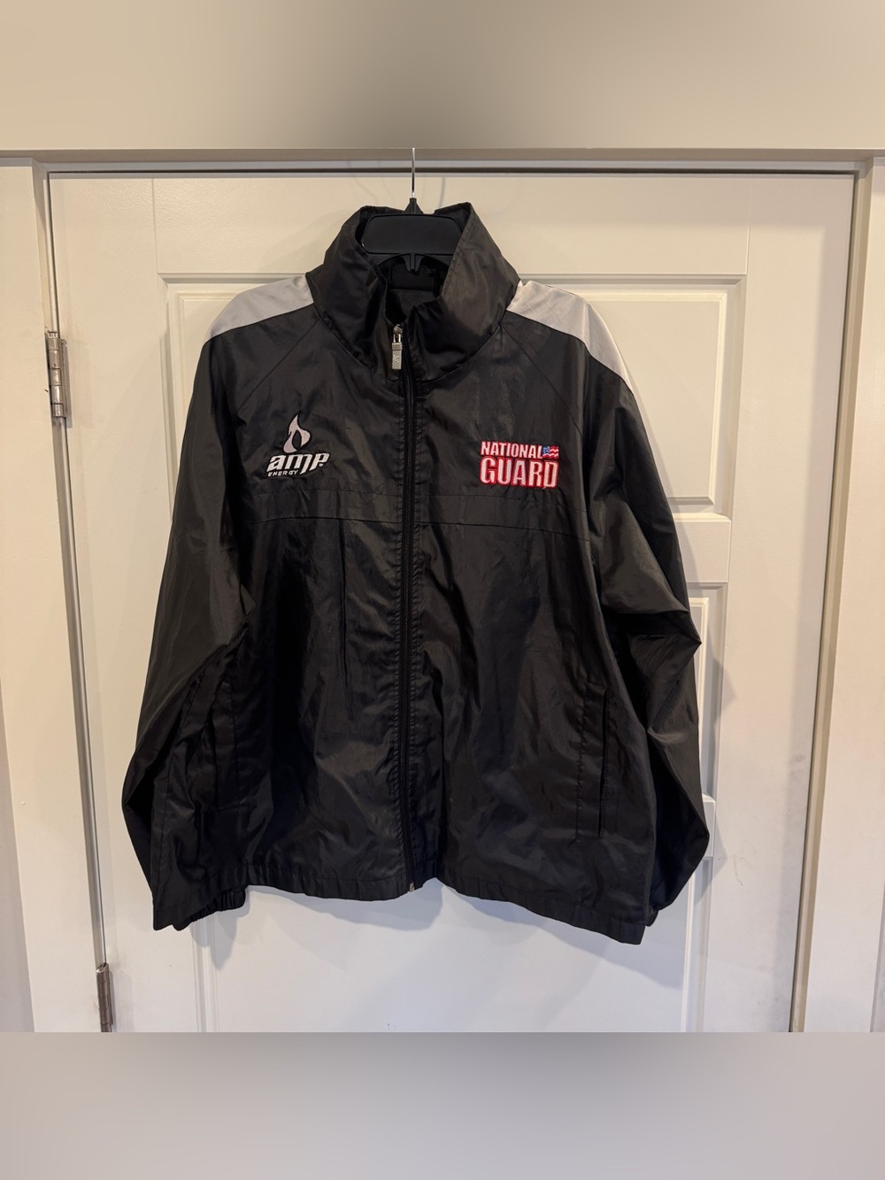 Chase Authentics Dale Earnhardt Jr National Guard Jacket Black NASCAR Men Sz XL